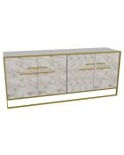 Buffet Polka doré/blanc  - 180x47.3x75 cm