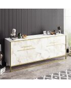 Buffet Polka doré/blanc  - 180x47.3x75 cm