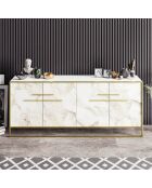 Buffet Polka doré/blanc  - 180x47.3x75 cm