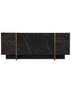 Buffet Veyron noir/doré  -  185x75x46.6 cm