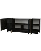Buffet Veyron noir/doré  -  185x75x46.6 cm
