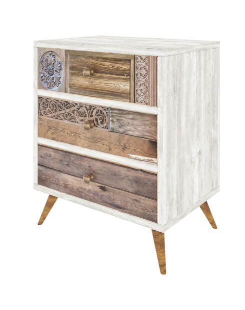 Commode Liza noyer clair  - 50x35x60 cm