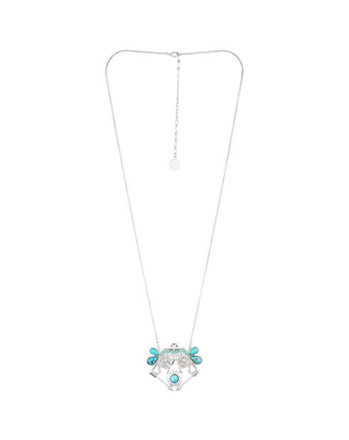 Sautoir Zodiac Turquoises argenté