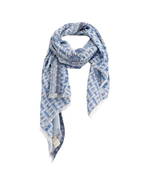 Étole en Coton Mea ciel - 50x150 cm