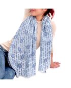 Étole en Coton Mea ciel - 50x150 cm