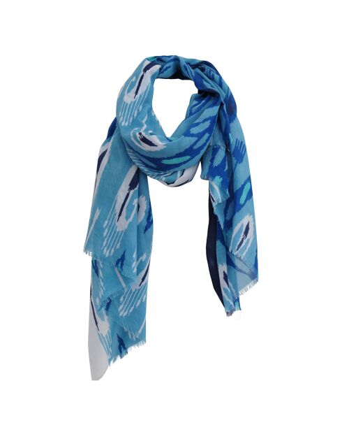 Étole en Coton Ylang bleue - 100x200 cm