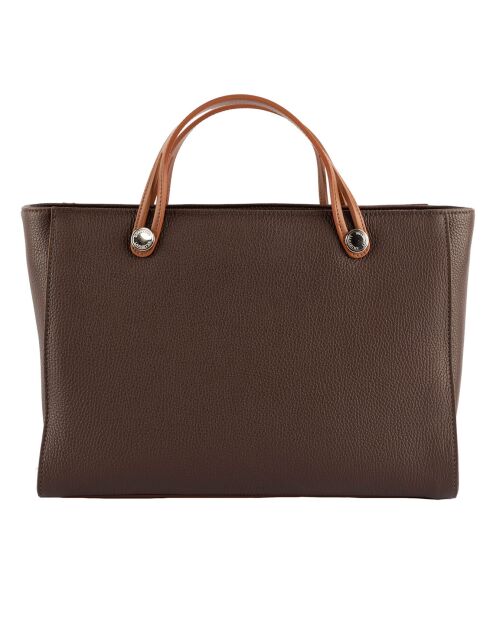 Sac à main Fidele en Cuir marron - 36x25x14 cm