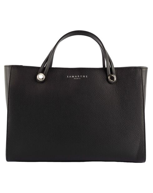 Sac à main en Cuir Fidèle noir - 36x25x14 cm