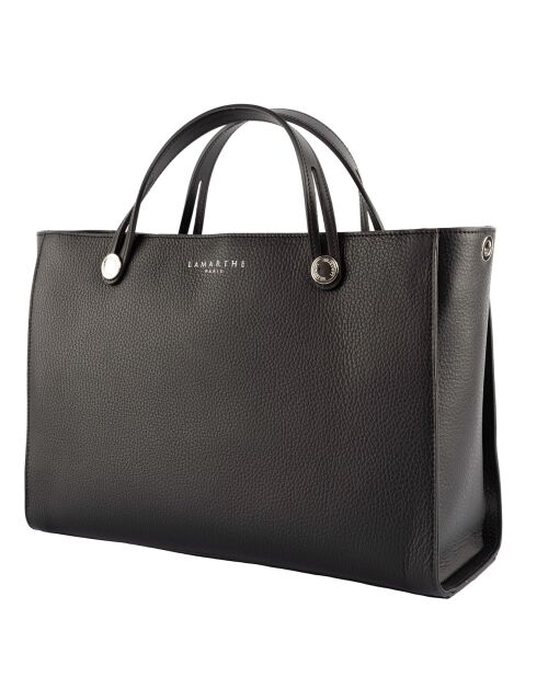 Sac à main en Cuir Fidèle noir - 36x25x14 cm