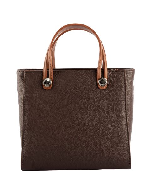 Sac à main en Cuir Fidèle marron - 25x23x12 cm