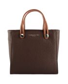 Sac à main en Cuir Fidèle marron - 25x23x12 cm