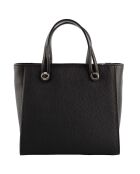 Sac à main en Cuir Fidèle noir - 25x23x12 cm