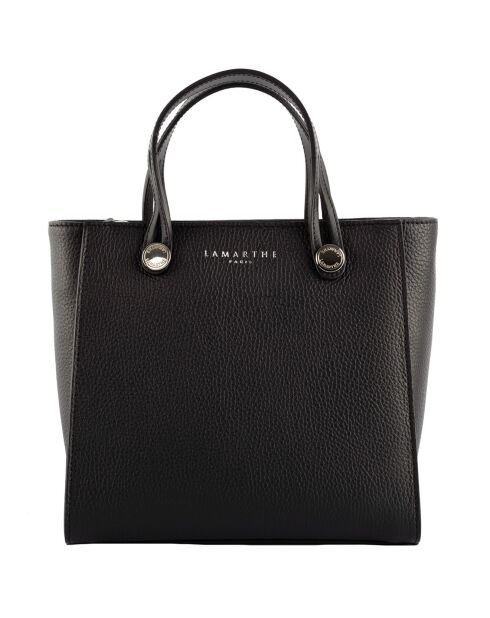 Sac à main en Cuir Fidèle noir - 25x23x12 cm