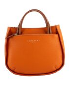 Sac à main Fidèle en Cuir orange - 22x27x9 cm
