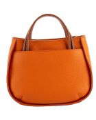 Sac à main Fidèle en Cuir orange - 22x27x9 cm