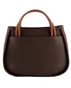 Sac à main Fidèle en Cuir marron - 22x27x9 cm