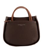 Sac à main Fidèle en Cuir marron - 22x27x9 cm