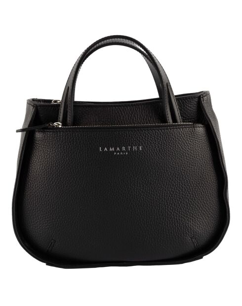 Sac à main en Cuir Fidèle noir - 22x27x9 cm