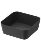 Plateau de rangement noir - 9x9x4 cm