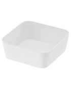 Plateau de rangement blanc - 9x9x4 cm