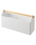 Organiseur de bureau blanc - 27x8.5x13.5 cm