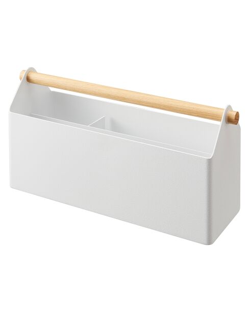 Organiseur de bureau blanc - 27x8.5x13.5 cm