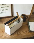 Organiseur de bureau blanc - 27x8.5x13.5 cm