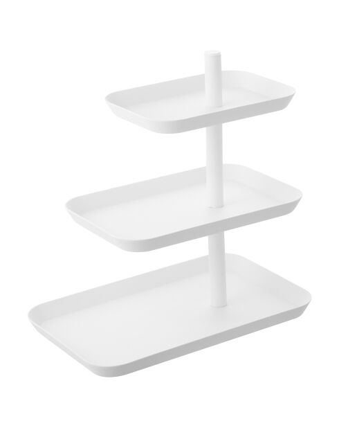 Présentoir de service blanc - 24.7x15.7x25.7 cm