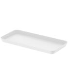 Plateau de rangement blanc - 22x10 cm