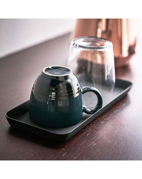 Plateau de rangement noir - 22x10 cm