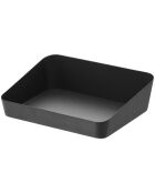 Plateau de rangement noir - 17.5x13.5 cm