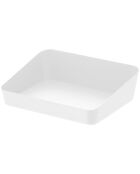 Plateau de rangement blanc - 17.5x13.5 cm