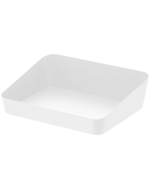 Plateau de rangement blanc - 17.5x13.5 cm