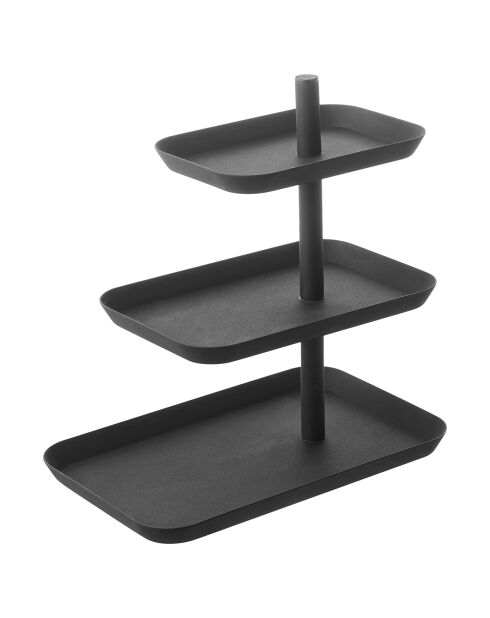 Présentoir de service noir - 24.7x15.7x25.7 cm