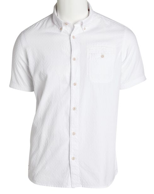 Chemise droite Craja motif blanche