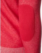 Pull en Coton coutures rouge brique