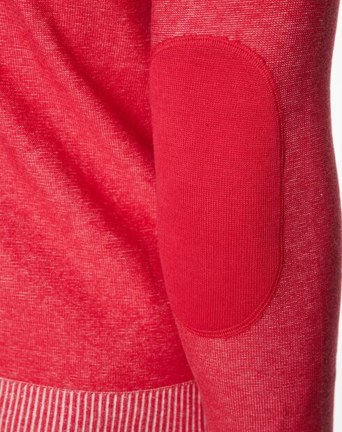 Pull en Coton coutures rouge brique