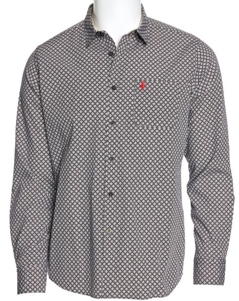 Chemise imprimée noir/blanc