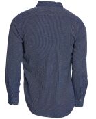 Chemise imprimée indigo/blanc