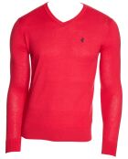 Pull en Coton rouge brique