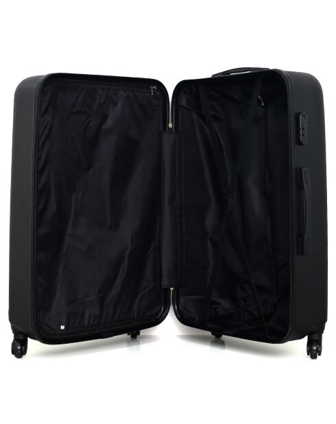 3 Valises 4 roues Lanzarote & Vanity 32/55/65/75 cm noires
