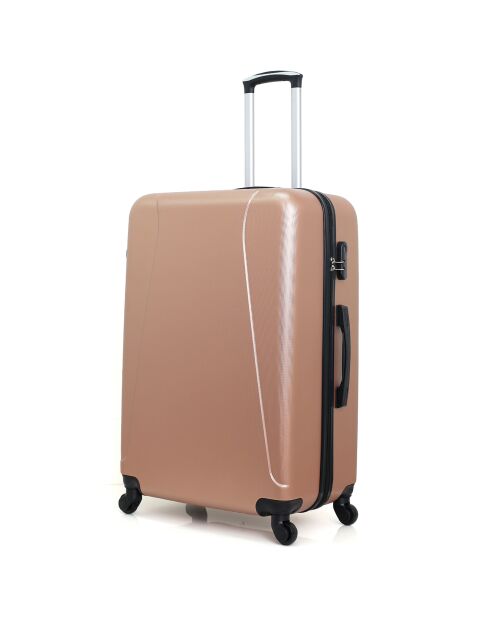 3 Valises 4 roues Lanzarote 32/55/65/75 cm & Vanity rose doré