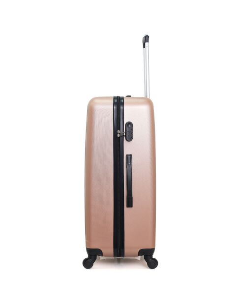 3 Valises 4 roues Lanzarote 32/55/65/75 cm & Vanity rose doré