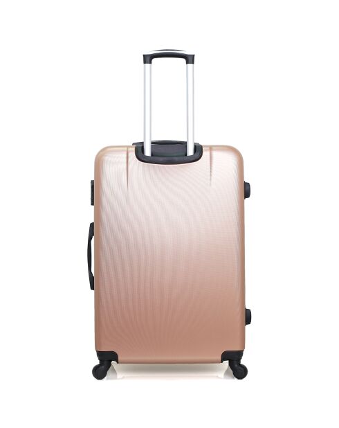 3 Valises 4 roues Lanzarote 32/55/65/75 cm & Vanity rose doré