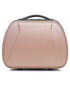 3 Valises 4 roues Lanzarote 32/55/65/75 cm & Vanity rose doré