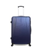 3 valigie a 4 ruote Lanzarote 32/55/65/75 cm e vanità blu marino