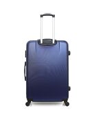 3 valigie a 4 ruote Lanzarote 32/55/65/75 cm e vanità blu marino