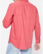 Chemise en Lin mélangé Careggi rouge