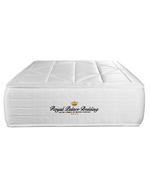 Ensemble matelas ressorts ensachés & mémoire de forme + sommier Windsor noir - 90x190 cm