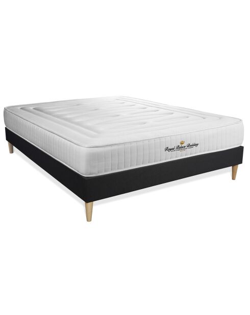 Ensemble matelas à mémoire de forme & sommier Nottingham noir - 140x200 cm